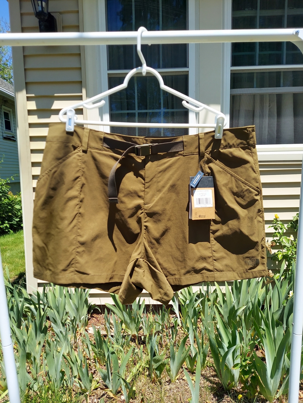 The North Face Paramount Olive Green Shorts Women's Size 22W NWT Gorpcore Travel